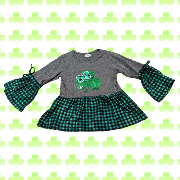 NEW Girls St. Patrick’s Day Shirt 6-7 - Picture 1 of 7